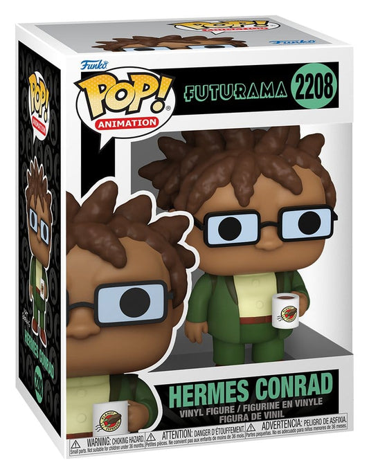 Futurama Pop! Animation Vinyl Figur Hermes w/Mug 9 cm Image 2