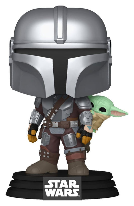 Star Wars: The Mandalorian and Grogu POP! Vinyl Wackelkopf-Figur The Mandalorian with Grogu 9 cm Image 1