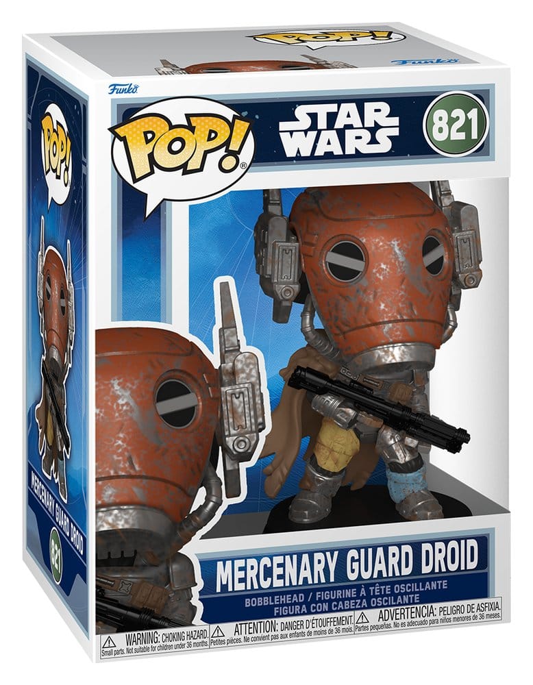 Star Wars: The Mandalorian and Grogu POP! Vinyl Wackelkopf-Figur Mercenary Guard Droid 9 cm Image 2