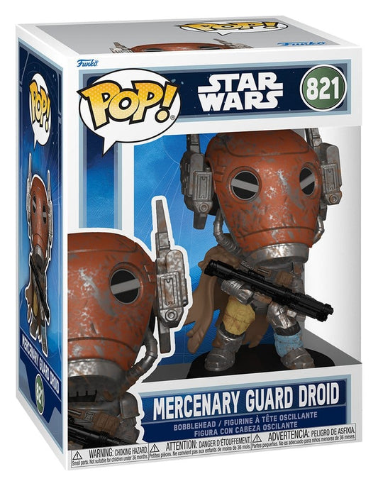 Star Wars: The Mandalorian and Grogu POP! Vinyl Wackelkopf-Figur Mercenary Guard Droid 9 cm Image 2