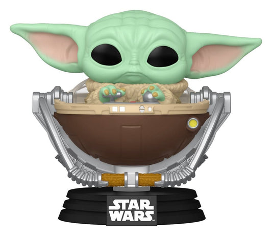 Star Wars: The Mandalorian and Grogu POP! Vinyl Wackelkopf-Figur Grogu in Pram 9 cm Image 1