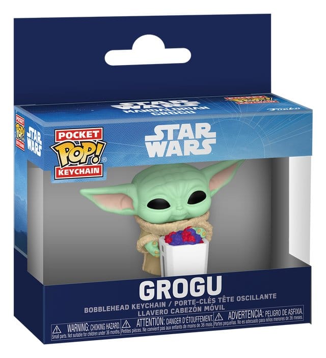 Star Wars: The Mandalorian and Grogu Pocket POP! Vinyl Schlüsselanhänger 4 cm Grogu with Popcorn Display (12) Image 2