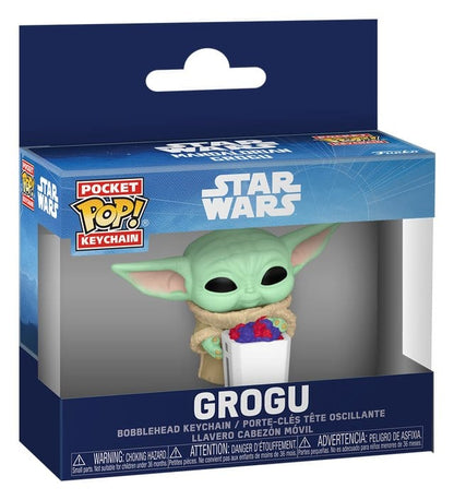 Star Wars: The Mandalorian and Grogu Pocket POP! Vinyl Schlüsselanhänger 4 cm Grogu with Popcorn Display (12) Image 2