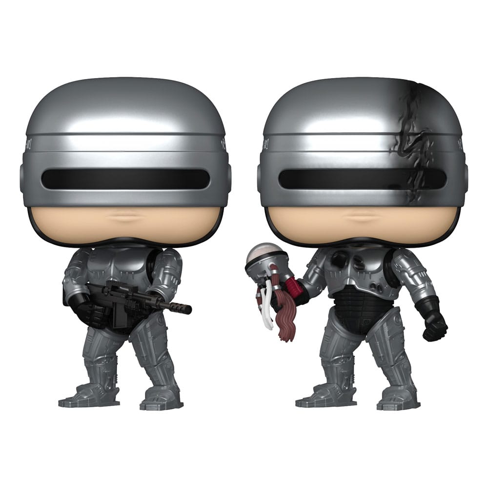 Robocop POP! Movies Vinyl Figuren Robocop (Metallic) with Chase 9 cm Sortiment (6) Image 1