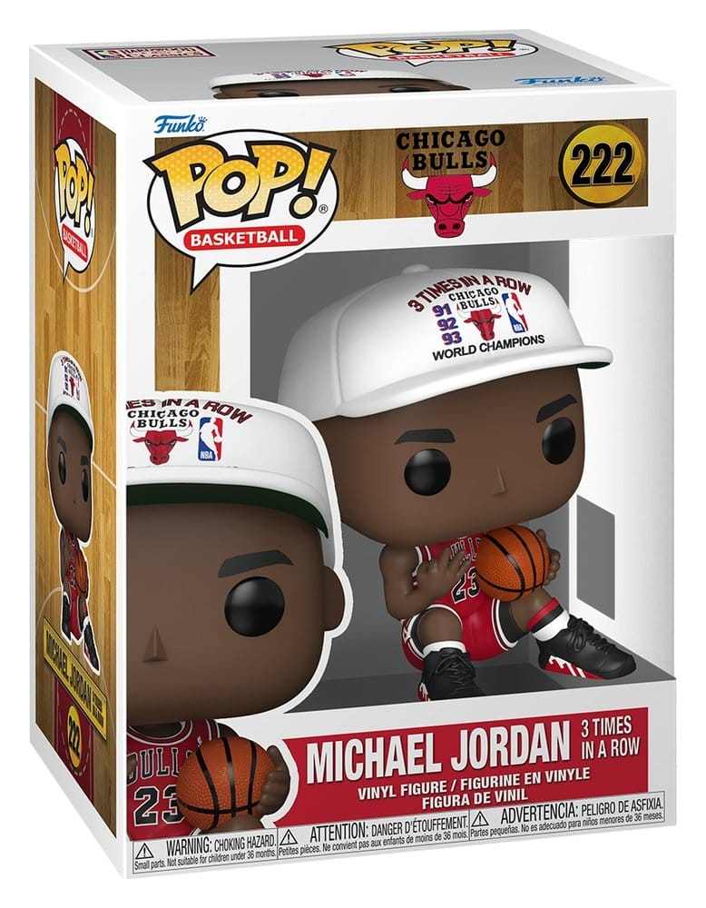 NBA Legends POP! Sports Vinyl Figur Chicago Bulls: Michael Jordan 3 Times in a Row 9 cm Image 2
