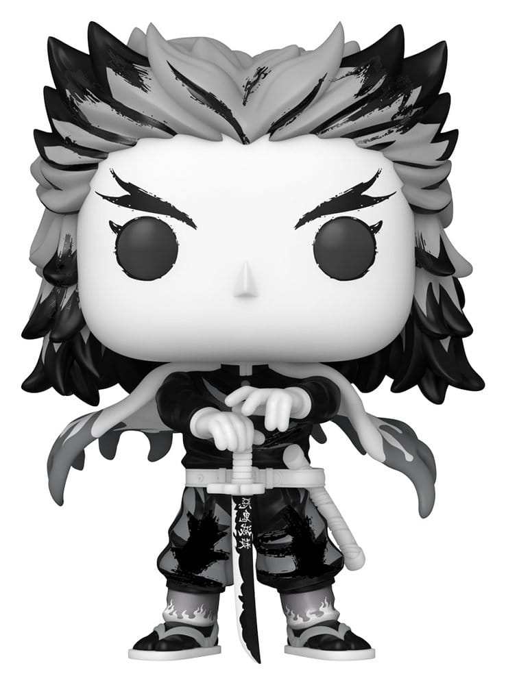Demon Slayer: Kimetsu no Yaiba POP! Animation Vinyl Figuren Rengoku(Sumi-Ink) 9 cm Image 1