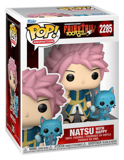 Fairy Tail-100 Years Quest POP! Animation Vinyl Figur Natsu & Happy 9 cm Image 2