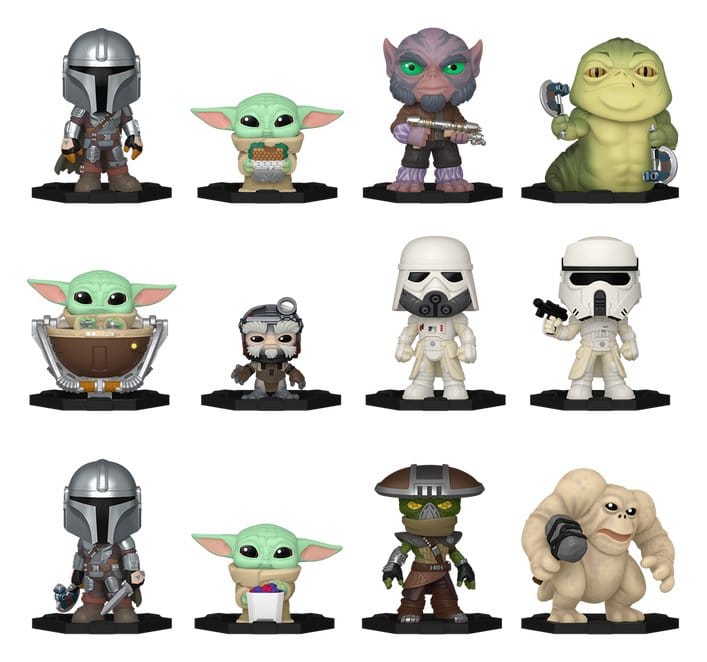 Star Wars Mystery Minis Minifiguren 5 cm The Mandalorian and Grogu Series 2 Display (12) Image 1
