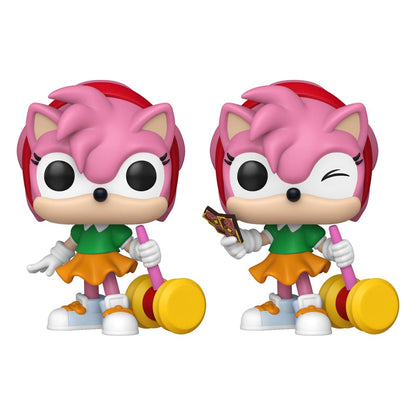 Sonic - The Hedgehog POP! Games Vinyl Figuren Amy Rose with Piko Hammer with Chase 9 cm Sortiment (6) Image 1