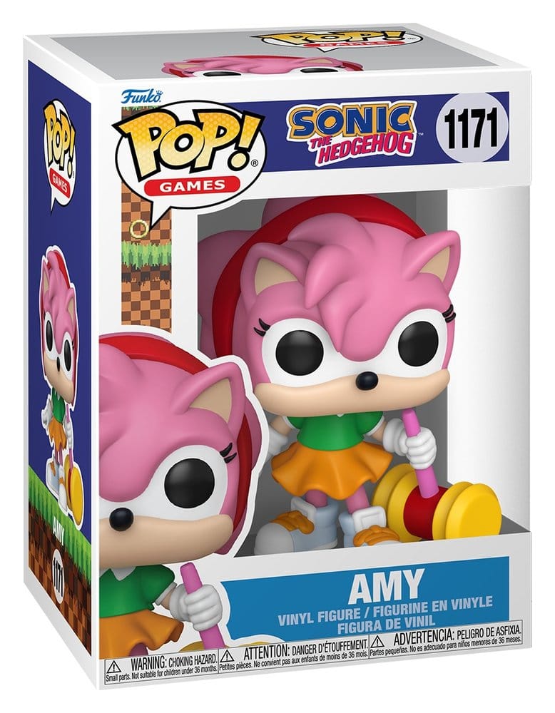 Sonic - The Hedgehog POP! Games Vinyl Figuren Amy Rose with Piko Hammer with Chase 9 cm Sortiment (6) Image 3
