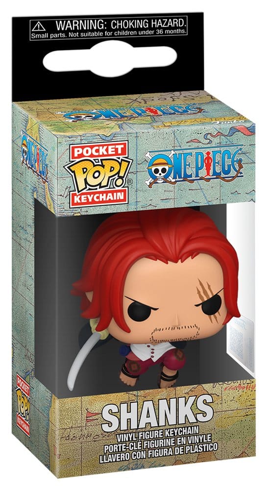 One Piece POP! Vinyl Schlüsselanhänger 4 cm Shanks Display (12) Image 2
