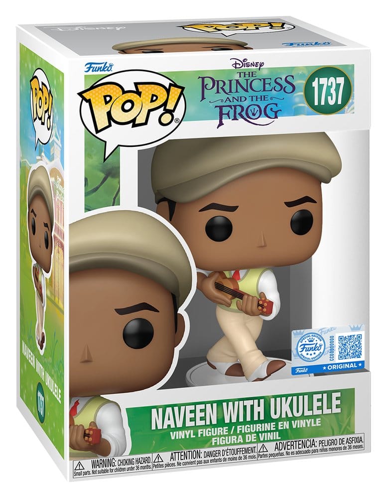 Küss den Frosch POP! Disney Vinyl Figur Naveen w/Ukulele 9 cm Image 2