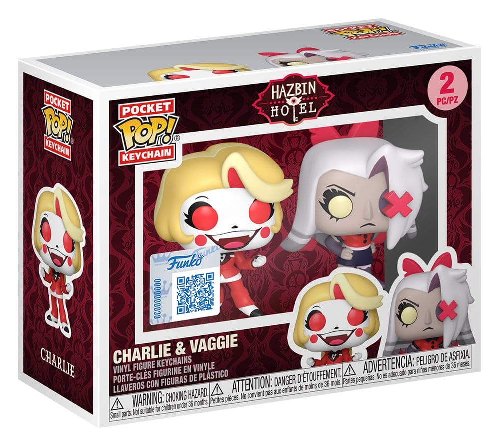 Hazbin Hotel  POP! Vinyl Schlüsselanhänger 2er-Pack Charlie & Vaggie 4 cm Image 2