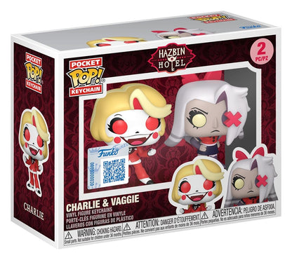 Hazbin Hotel  POP! Vinyl Schlüsselanhänger 2er-Pack Charlie & Vaggie 4 cm Image 2