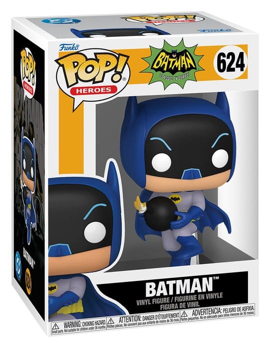 Batman 66 POP! Heroes Vinyl Figur Batman with Bomb 9 cm Image 2