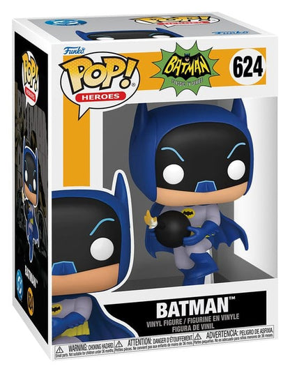 Batman 66 POP! Heroes Vinyl Figur Batman with Bomb 9 cm Image 2