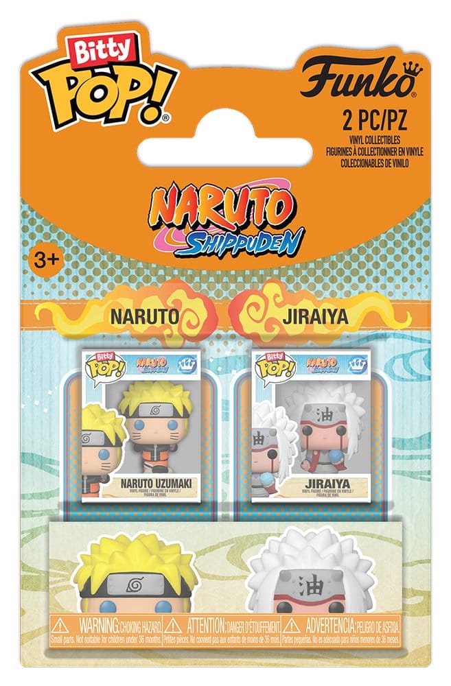 Naruto Bitty POP! Vinyl Figuren 2er-Pack Naruto & Jiraiya 2 cm Image 1