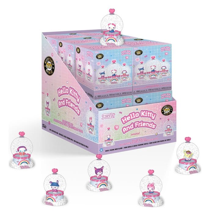 Hello Kitty & Friends Mystery Minis Schneekugeln 12 pc 5 cm Blind Box Display (12) Image