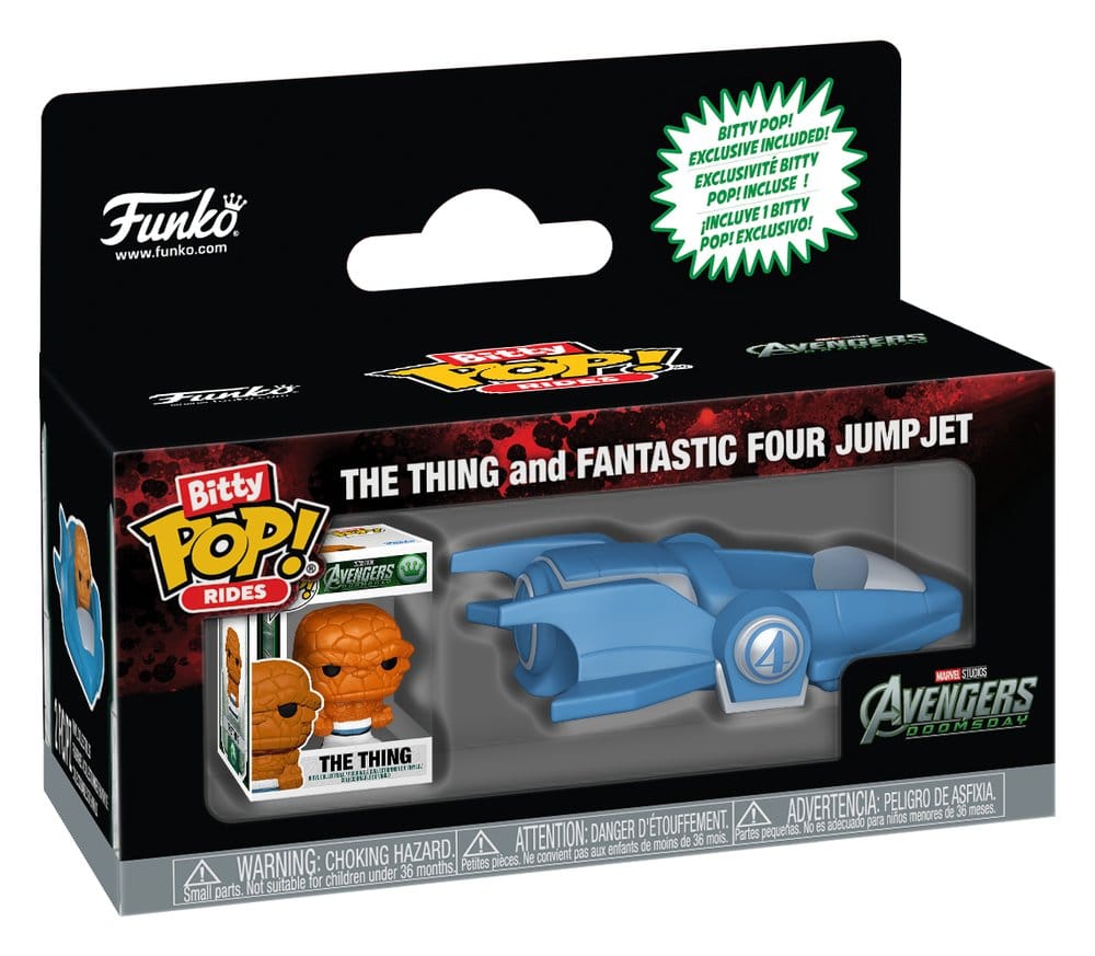 AVD Bitty POP! Rides Vinyl Figur The Thing and Fantastic Four Jumpjet 2 cm Image 2