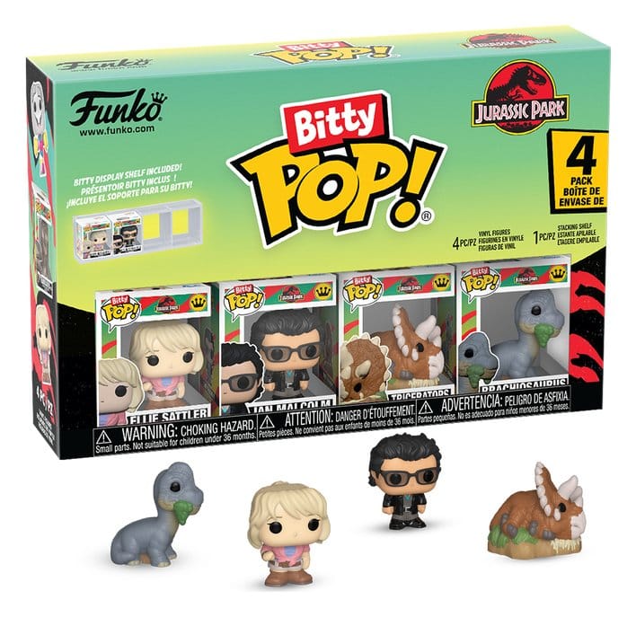 Jurassic Park Bitty POP! Vinyl Figuren 4er-Pack Triceratops 2,5 cm Image 1