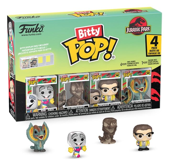 Jurassic Park Bitty POP! Vinyl Figuren 4er-Pack Mr. DNA 2,5 cm Image 1