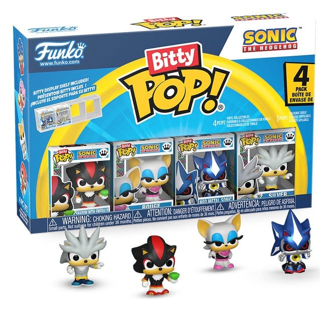 Sonic Bitty POP! Vinyl Figuren 4er-Pack Shadow 2,5 cm Image 1