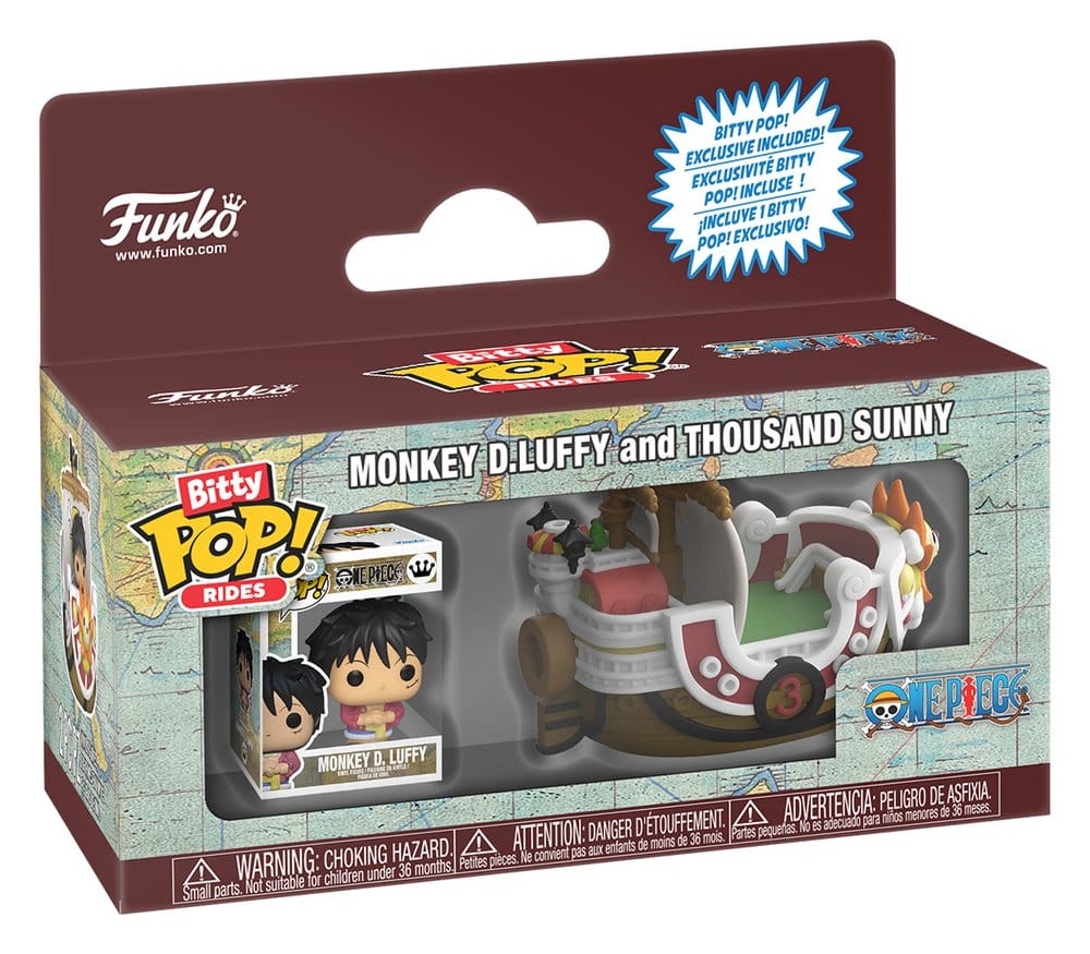 One Piece Bitty POP! Ride Vinyl Figur Thousand Sunny w/Luffy 2,5 cm Image 1