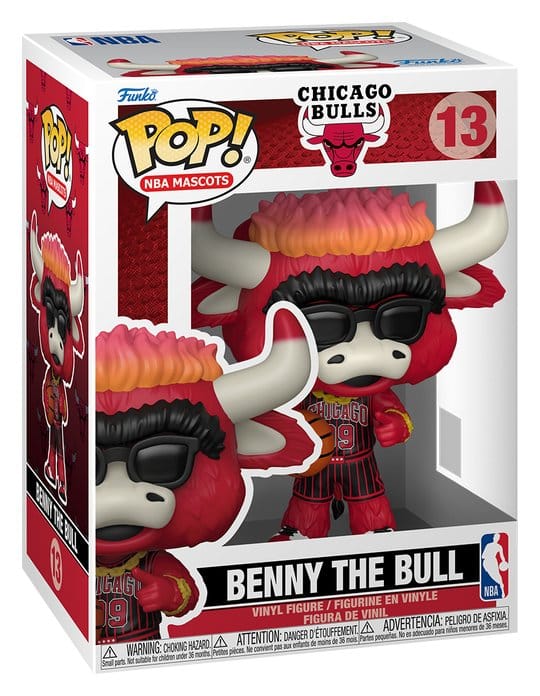 NBA POP! Basketball Vinyl Figur Mascots: Bulls- Benny The Bull 9 cm Image 2