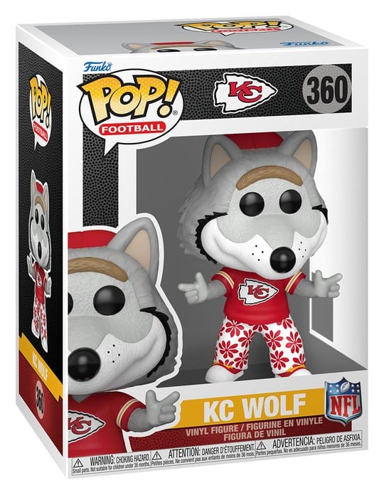 NFL POP! Vinyl Figur Mascots: Chiefs- Wolf 9 cm Image 2
