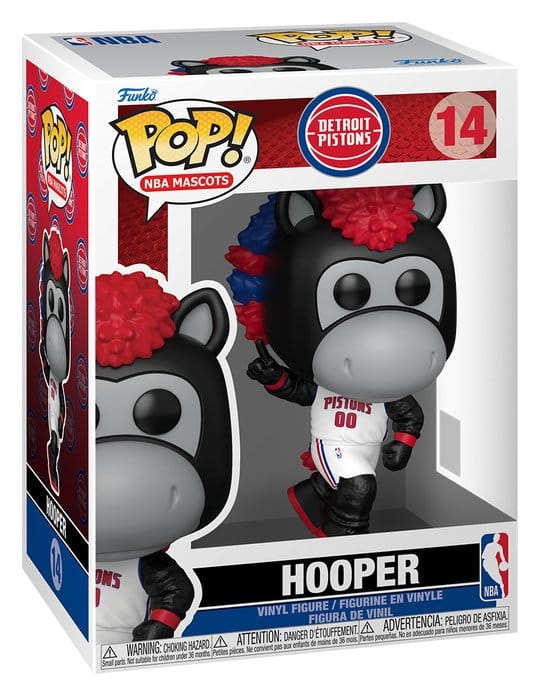 NBA POP! Basketball Vinyl Figur Mascots: Pistons- Hooper 9 cm Image 2