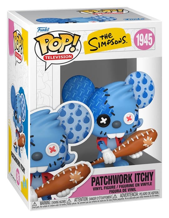 Die Simpsons POP! Animation Vinyl Figur Itchy Patchwork 9 cm Image 2