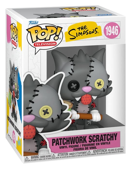 Die Simpsons POP! Animation Vinyl Figur Scratchy Patchwork 9 cm Image 2