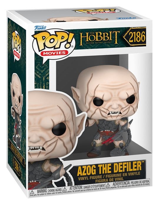 Der Hobbit POP! Movies Vinyl Figuren Azog w/Weapon 9 cm Image 2
