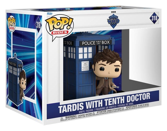 Doctor Who POP! Rides Deluxe Vinyl Figur Tenth Doctor with TARDIS 9 cm Image 2