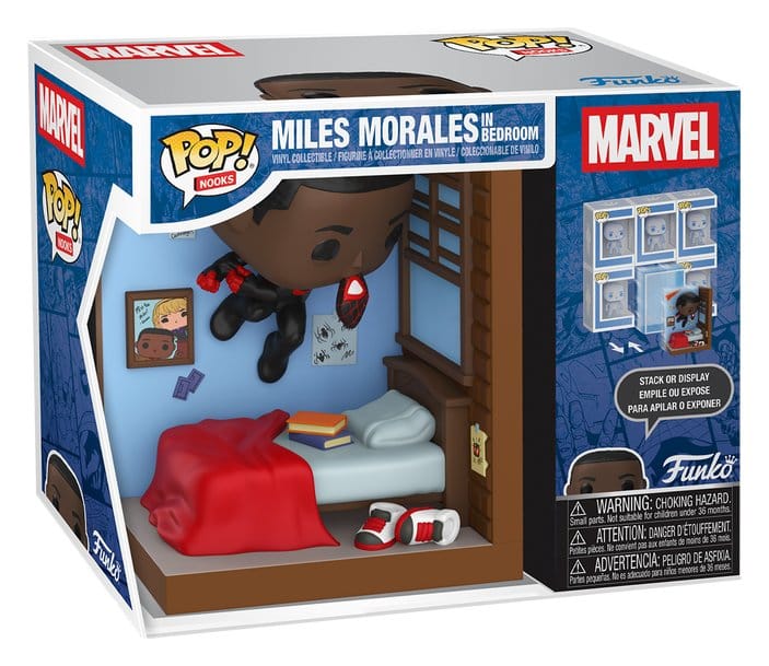 Marvel POP! Nooks Vinyl Diorama Miles in Bedroom 16 cm Image 2