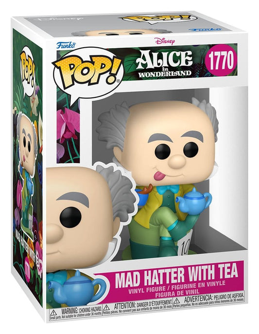 Alice im Wunderland POP! Vinyl Figur Mad Hatter with Tea 9 cm Image 2