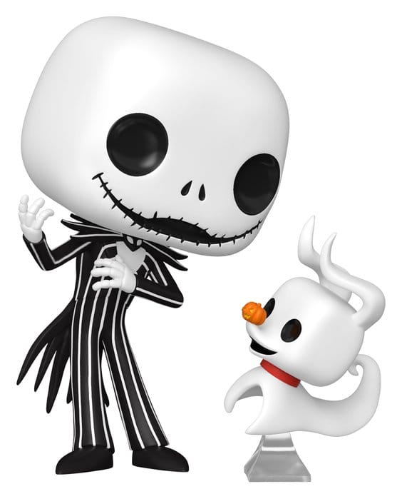 Nightmare Before Christmas POP! & Buddy Vinyl Figur Jack & Zero 9 cm Image 1