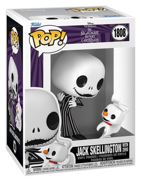 Nightmare Before Christmas POP! & Buddy Vinyl Figur Jack & Zero 9 cm Image 2