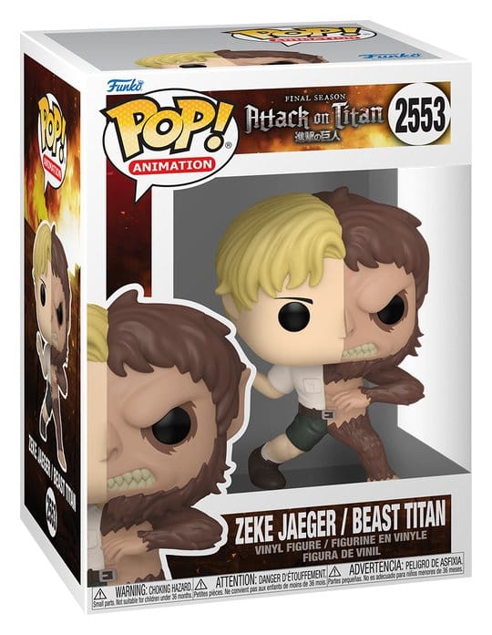 Attack on Titan POP! Animation Vinyl Figur Split- Beast Titan 9 cm Image 2