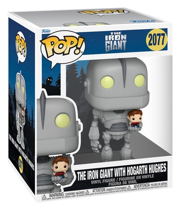 Der Gigant aus dem All Super Sized POP! Animation Vinyl Figur Iron Giant w/Hogarth 15 cm Image 2