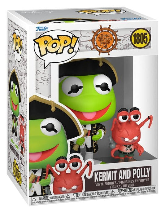 Muppets - Die Schatzinsel POP! Pop! & Buddy Vinyl Figur Kermit & Polly 9 cm Image 2