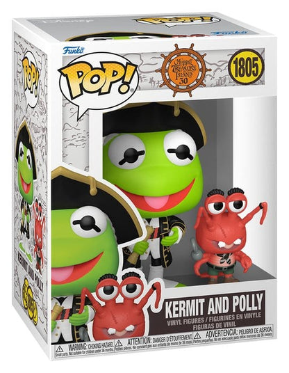 Muppets - Die Schatzinsel POP! Pop! & Buddy Vinyl Figur Kermit & Polly 9 cm Image 2