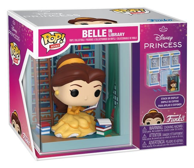 Die Schöne und das Biest POP! Nooks Vinyl Diorama Belle in Library 16 cm Image 2