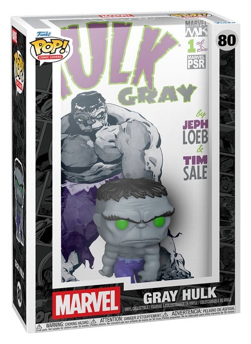 Marvel POP! Comic Covers Vinyl Figur Gray Hulk 9 cm Image 2