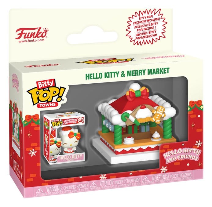 Hello Kitty Bitty POP! Towns Vinyl Figur Holiday- Merry Market Image 5