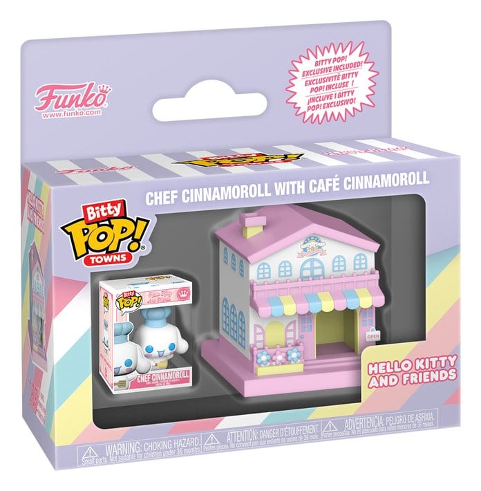 Sanrio Bitty POP! Town Vinyl Figur Cafe Cinnamoroll w/C Image 4