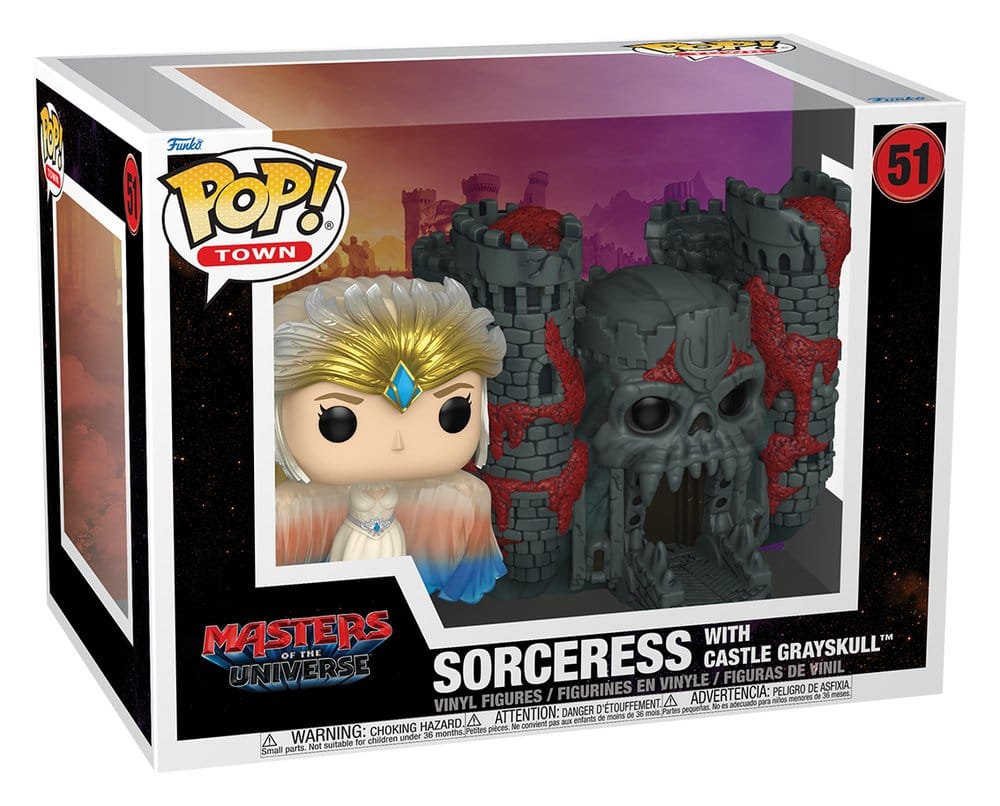 Masters of the Universe (2026) POP! Town Vinyl Figur Sorceress w/Castle Grayskull 9 cm Image 2