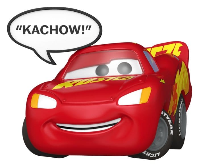 Cars POP! Sayings Vinyl Figur Lighting McQueen (Kachow) 6 cm Image 1