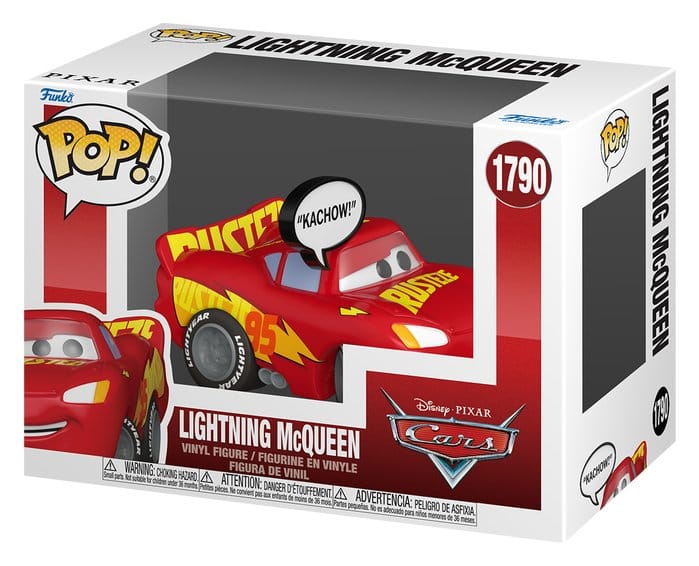 Cars POP! Sayings Vinyl Figur Lighting McQueen (Kachow) 6 cm Image 2
