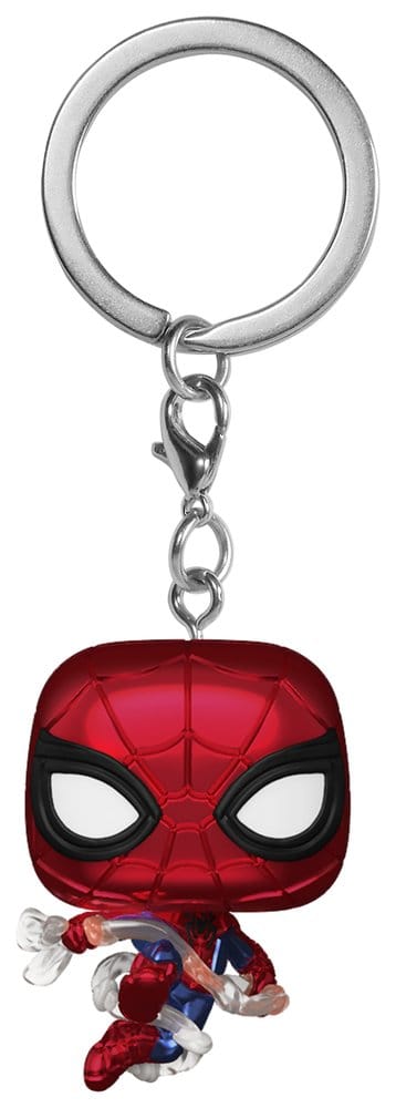 Spider-Man: Brand New Day Pocket POP! Vinyl Schlüsselanhänger 4 cm Spider-Man (Metallic) Display (12) Image 1